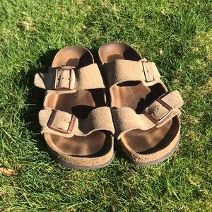 Birkenstock Suade Taupe Arizona
